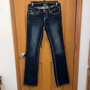 EUC Soundgirl Dark Denim Embellished Jeans